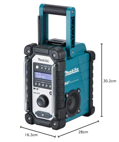 Makita DMR110 Li-ion DAB/DAB+ Job Site Radio - Batteries and Charger Not Included