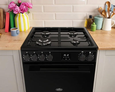 Double Oven Dual Fuel Cooker 99L 60cm Black