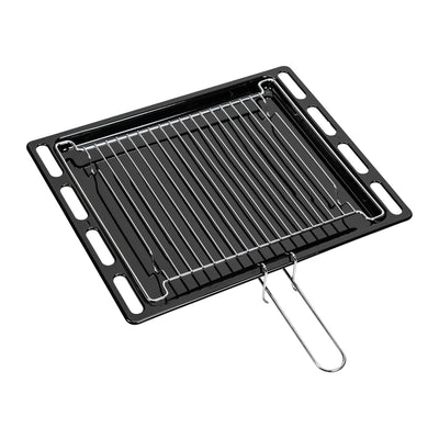 Freestanding Electric Single Cavity Cooker 68L 4 Ceramic Hobs Black