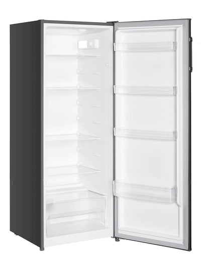 Tall Freestanding Larder Fridge 240L 143cm 55cm 5 Shelves Reversible Door Inox