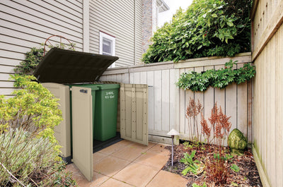 Keter Store It Arc Outdoor Garden Shed, 1200 Litres, Taupe/Beige